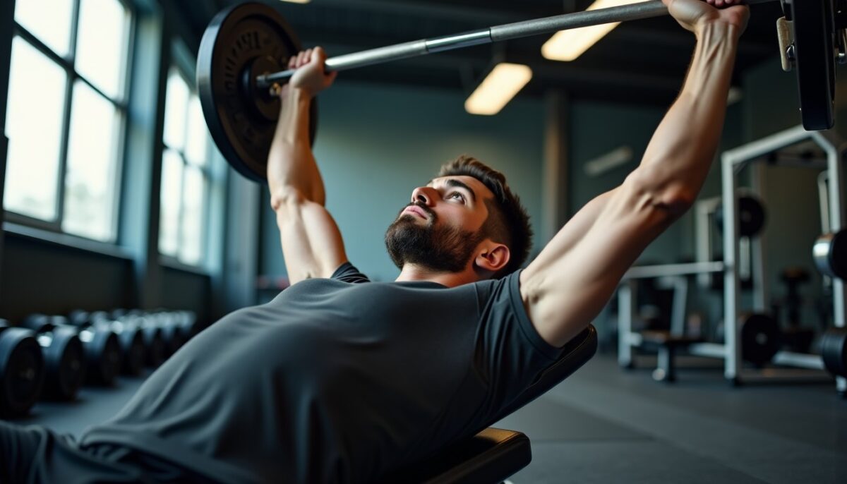 Barre au front triceps : exécution, variantes et conseils pour un triceps solide sans douleur